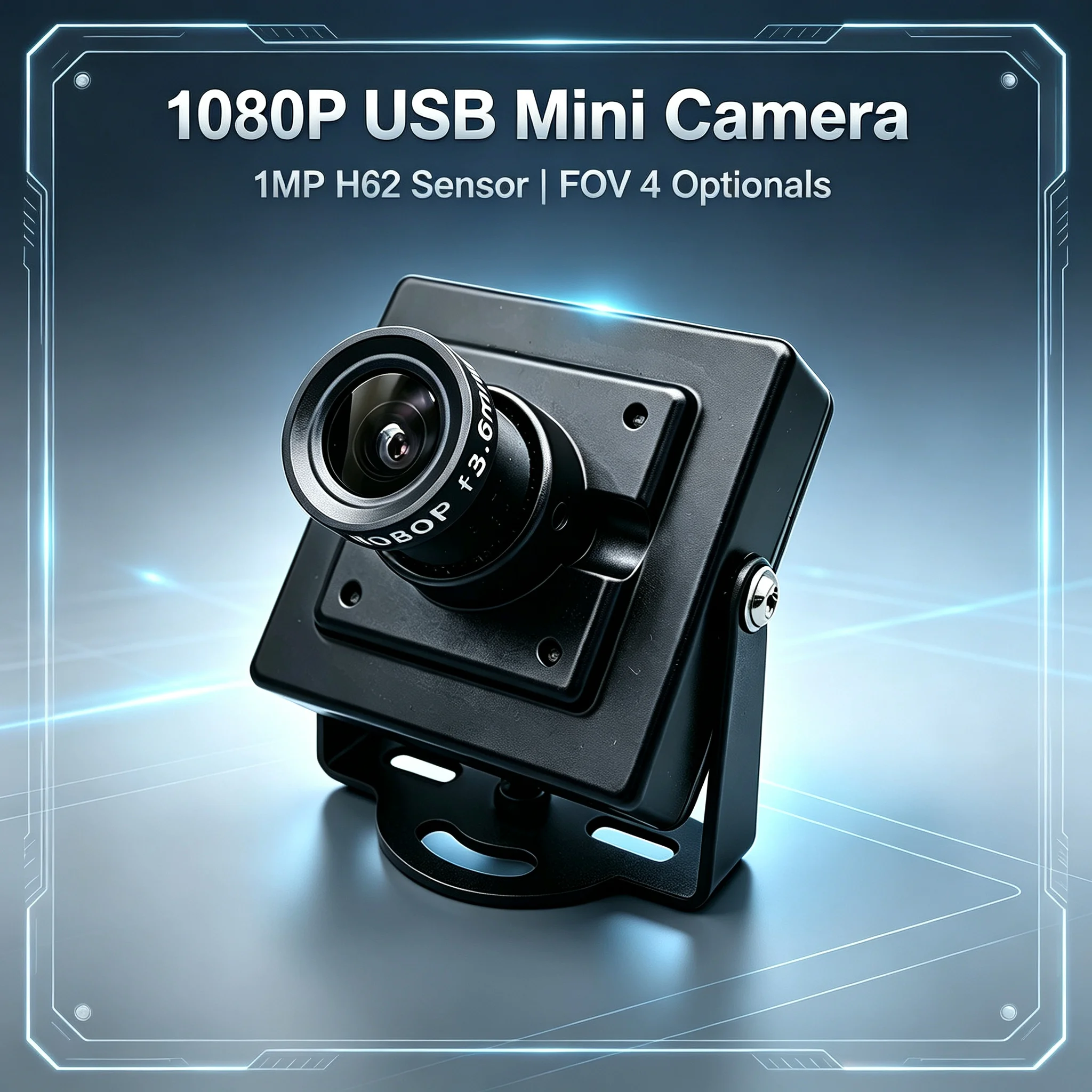 720P 1MP H62 UVC USB Webcam Plug Play for Windows Linux Android - Wide View Angle 55-140 Degree Full HD PC Camera