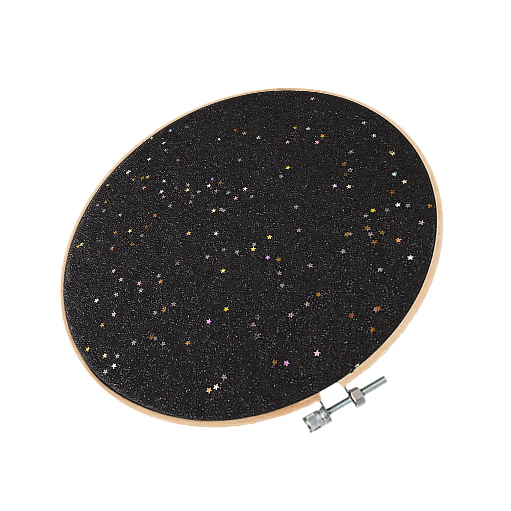 

1Pcs Jewelry Display Stand Bamboo Cloth Round Storage Rack Earring Brooch Holder Organizer Jewelry Storage Rack for Home Display