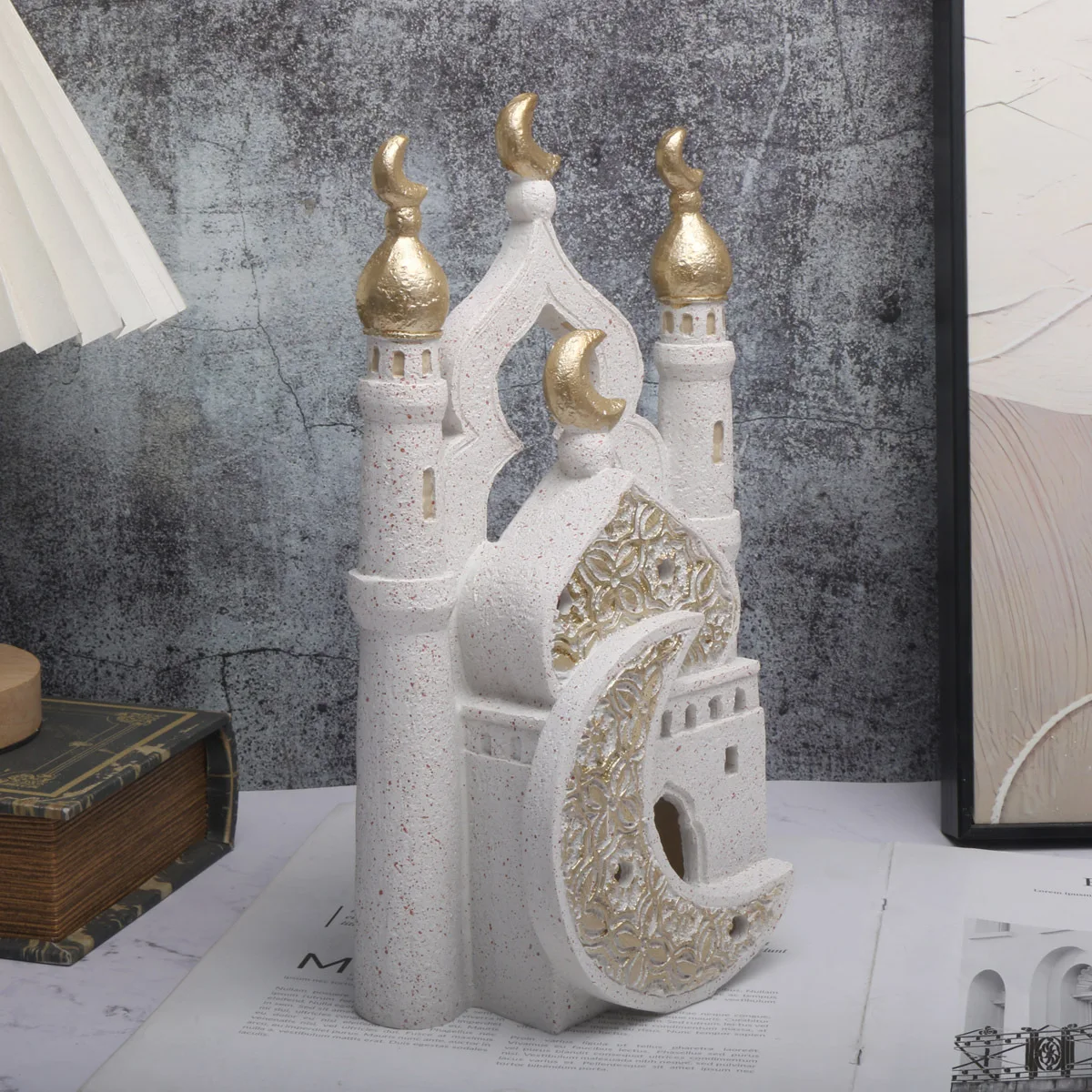 

1pc Middle Eastern Style Resin Statue Decor, Indoor Ornament for Living Room, Multi-Room Compatible, No Power Required