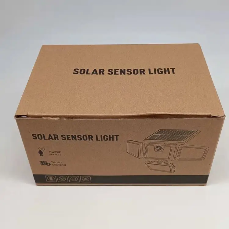 Baru tahan air 100 LED Panel surya PIR Sensor gerak lampu taman surya luar ruangan