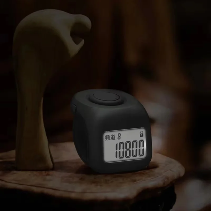 ABZW Prayer Counter 9 Channels Hand Tally Counter Portable Finger Ring With Lock Clicker Function