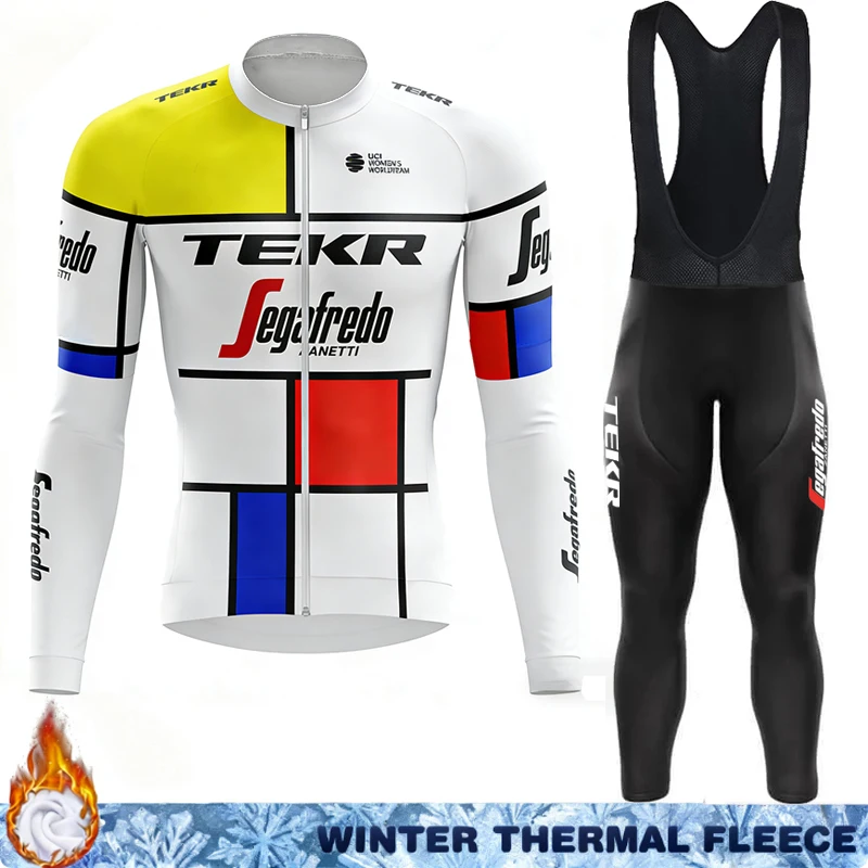

TEKR Cycling Jersey Winter Thermal Men 2026 Ciclismo Hombre Triathlon Fleece Clothes Clothing Men's Sportswear Set Uniform Man