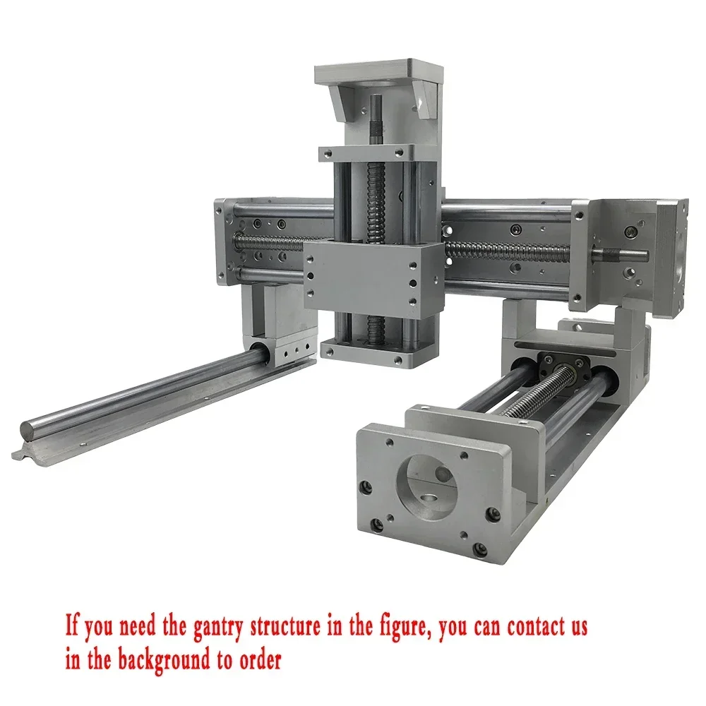 CNC Aluminum Linear Movement Module Platform Dust Cover Heavy Load SBR Guide SFU1605 /1610 100-1000mm Stroke Handwheel Slide