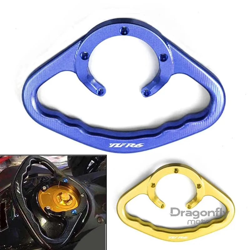 

Motorcycle Universal CNC Passenger Handle Grip Hand-Held Gas Fuel Tank Armrest Handgrips For Yamaha YZF-R6 YZF R6 YZFR6 All Year