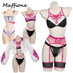 Wen Cos Stacy Cosplay donne Lingerie Set Costume ragazze biancheria intima Sexy tute abiti femminile Halloween carnevale travestimento vestito