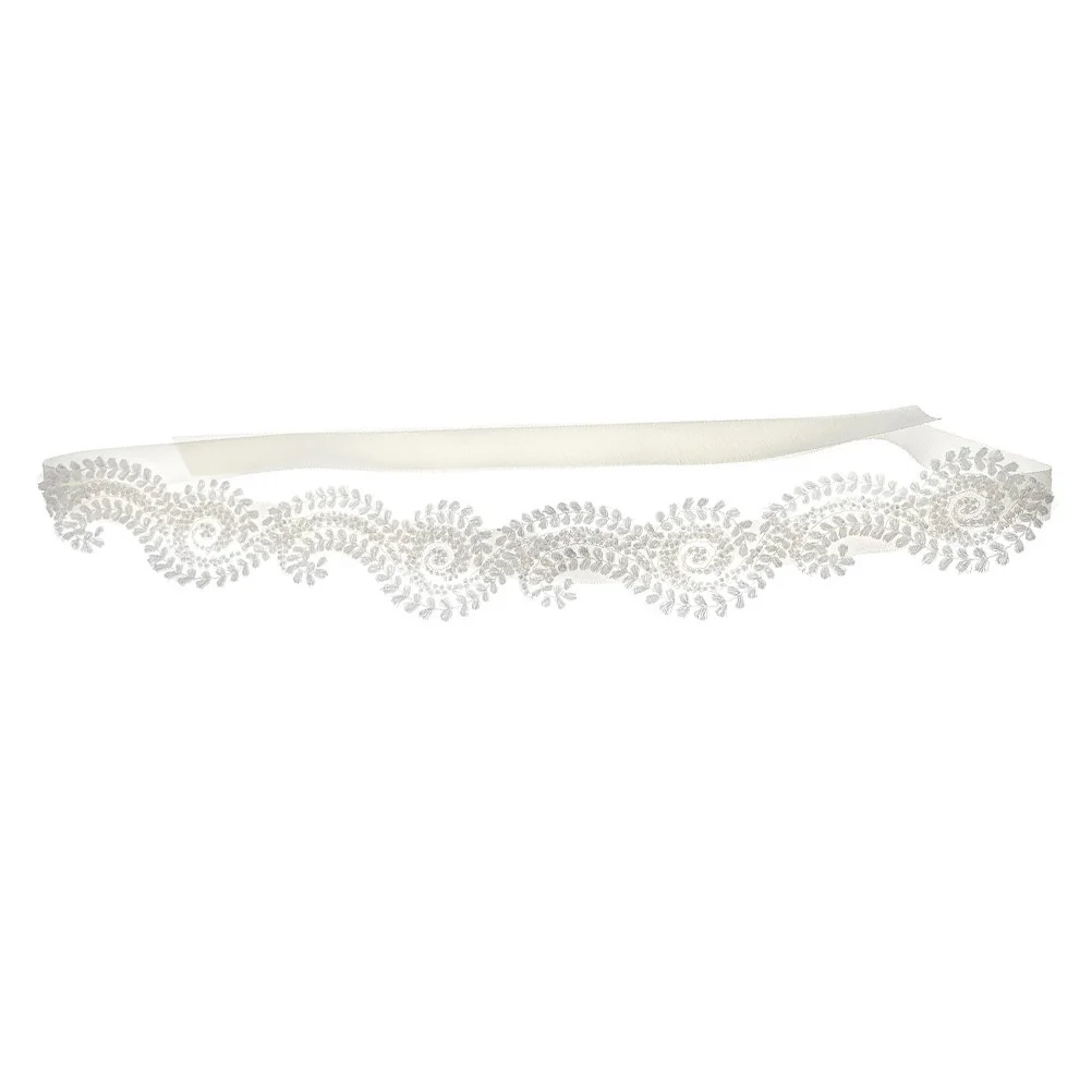 

Lace Flower Hairband Bridal Headpiece Wedding Headdress Fabric Pearl Decor Accessories for Bride Bridesmaid Women Hairstyling