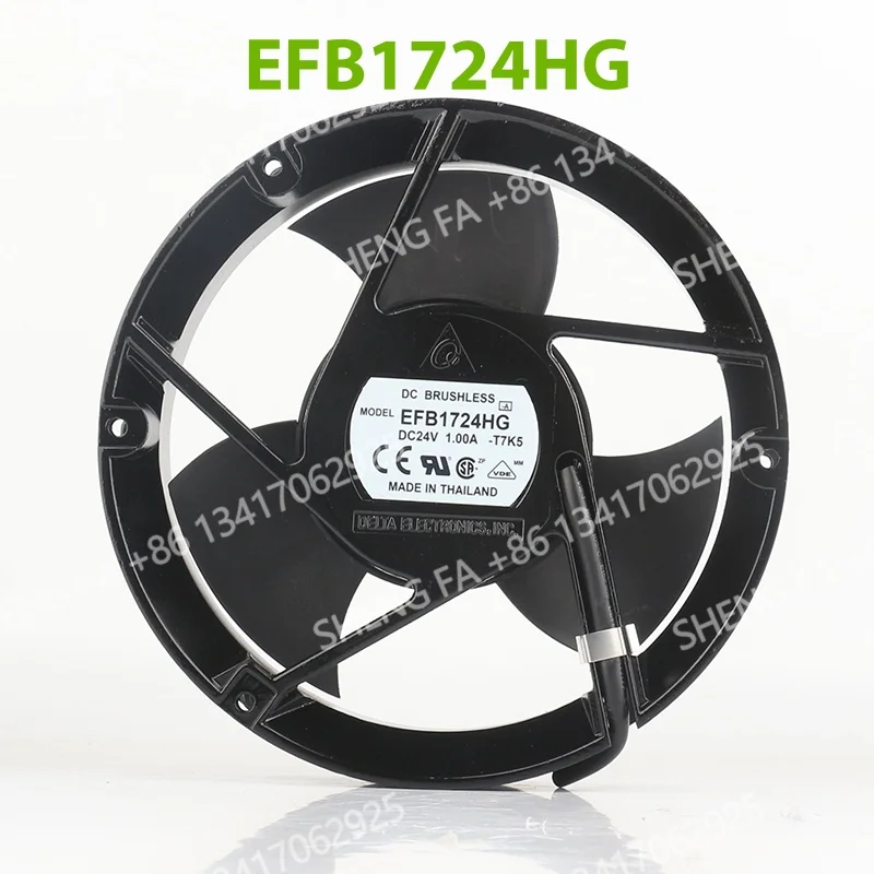 AC EC 17251 172X172X51MM 17CM New Delta 5V 12V 48V DC24V 1.00A inverter Large air volume server full round EFB1724HG cooling fan
