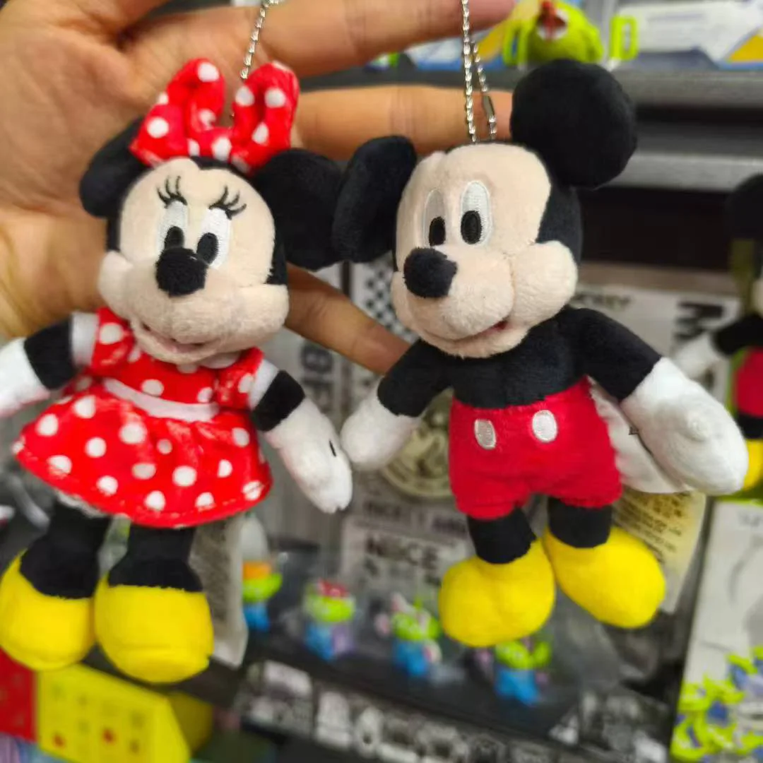 

Аутентичные плюшевые брелки/брелки с героями мультфильмов Микки и Минни из Японии Disney — подвески для сумок, импортные товары из Японии