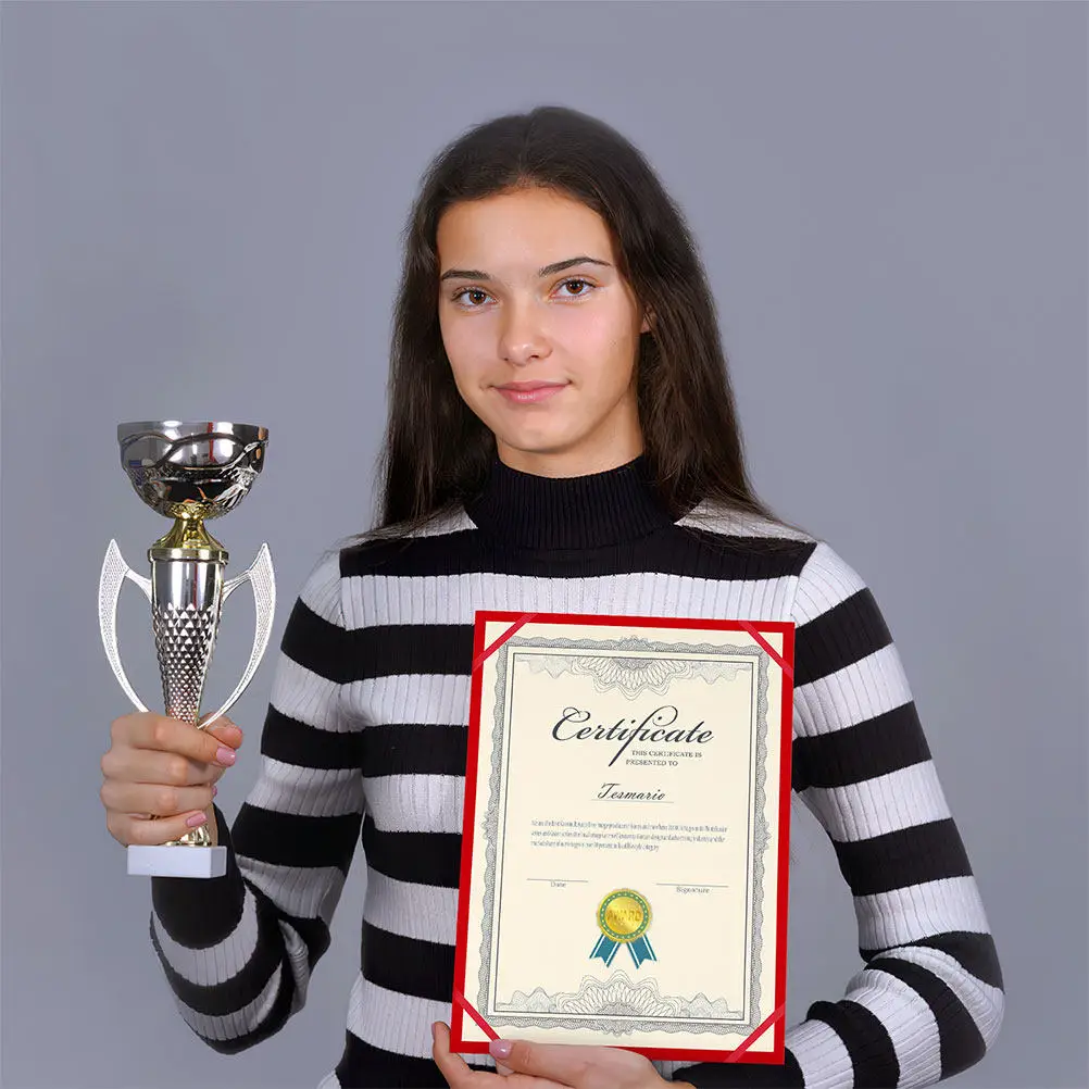 

15 Sheets Blank Certificate Paper A4 Cardstock Printable Writable Award Paper for Students Diplomas Recognition Documents