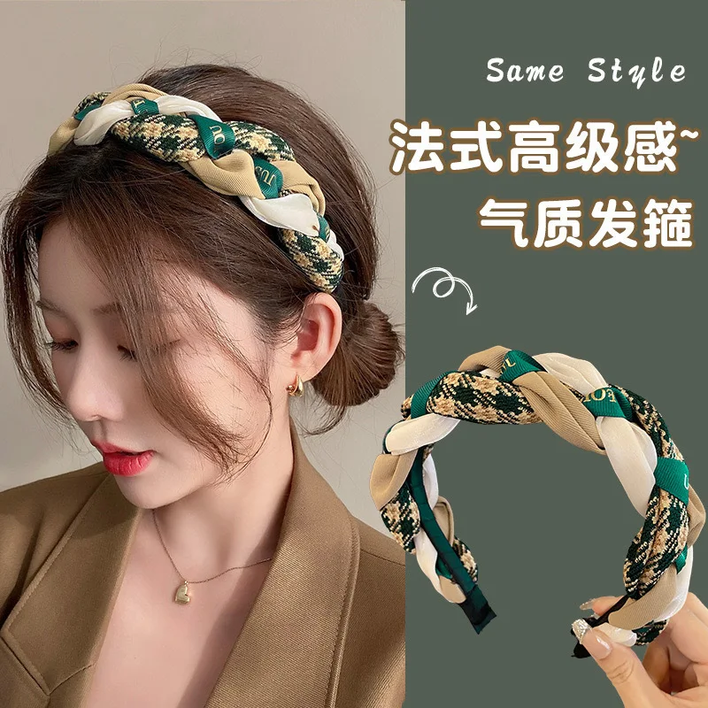 Women Girl Twist knotted Fashion Braided Fabric Headbands For Hairbands Female Hair Hoop Hair Accessories hair accessories