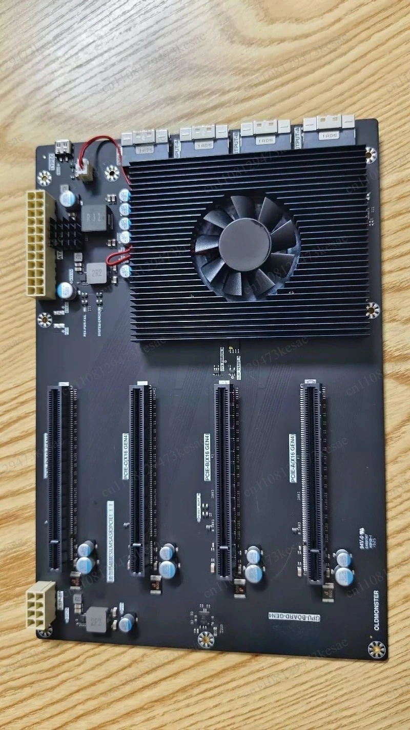 PCIe 4.0 GPU Expansion Baseboard PEX88096 PEX88080 Switch Card Quad GPU Slot SFF-8654