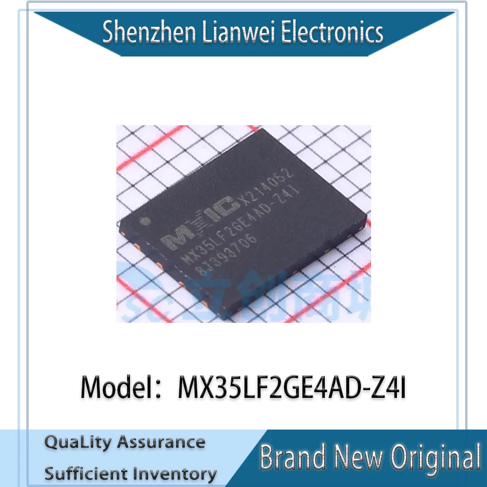 

100% New Original MX35LF2GE4AD-Z4I MX35LF2GE4AD IC NAND FLASH 2Gbit Chipset WSON-8