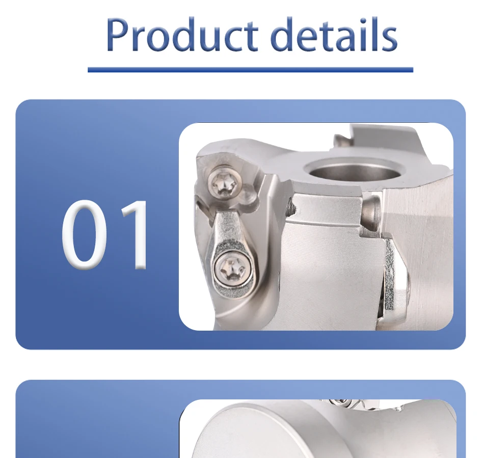 BYGD SKS SKS08 SKS10 50 63 80 100 Sechskant-Schneidkopf WDMW080520 WDMT10X620 Einsatz für BT30 BT40 BT50 FMB FMB22 Werkzeughalter – Detail 15