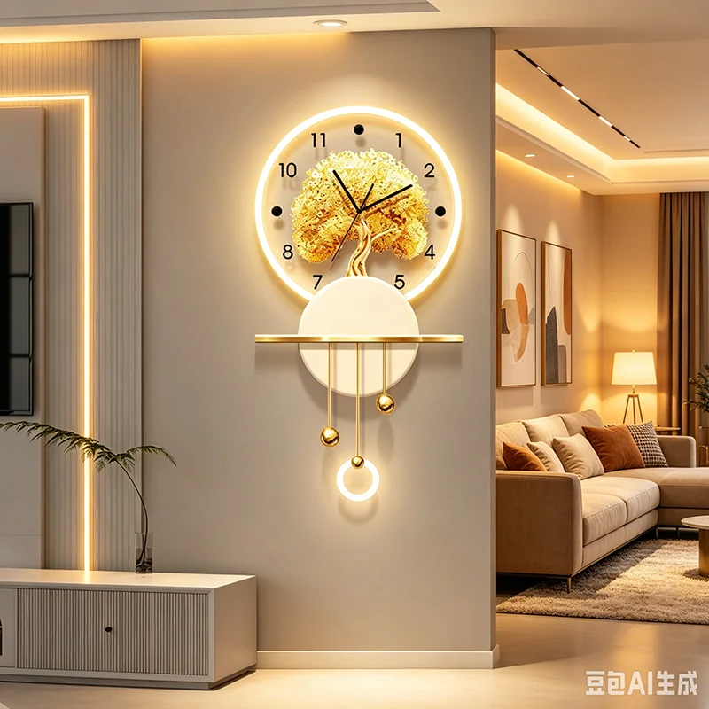 Fashion Interior Wall Watch Luxury Design Modern Creative Chinese Style Wall Clocks Big Size Orologio Da Parete Home Decoration