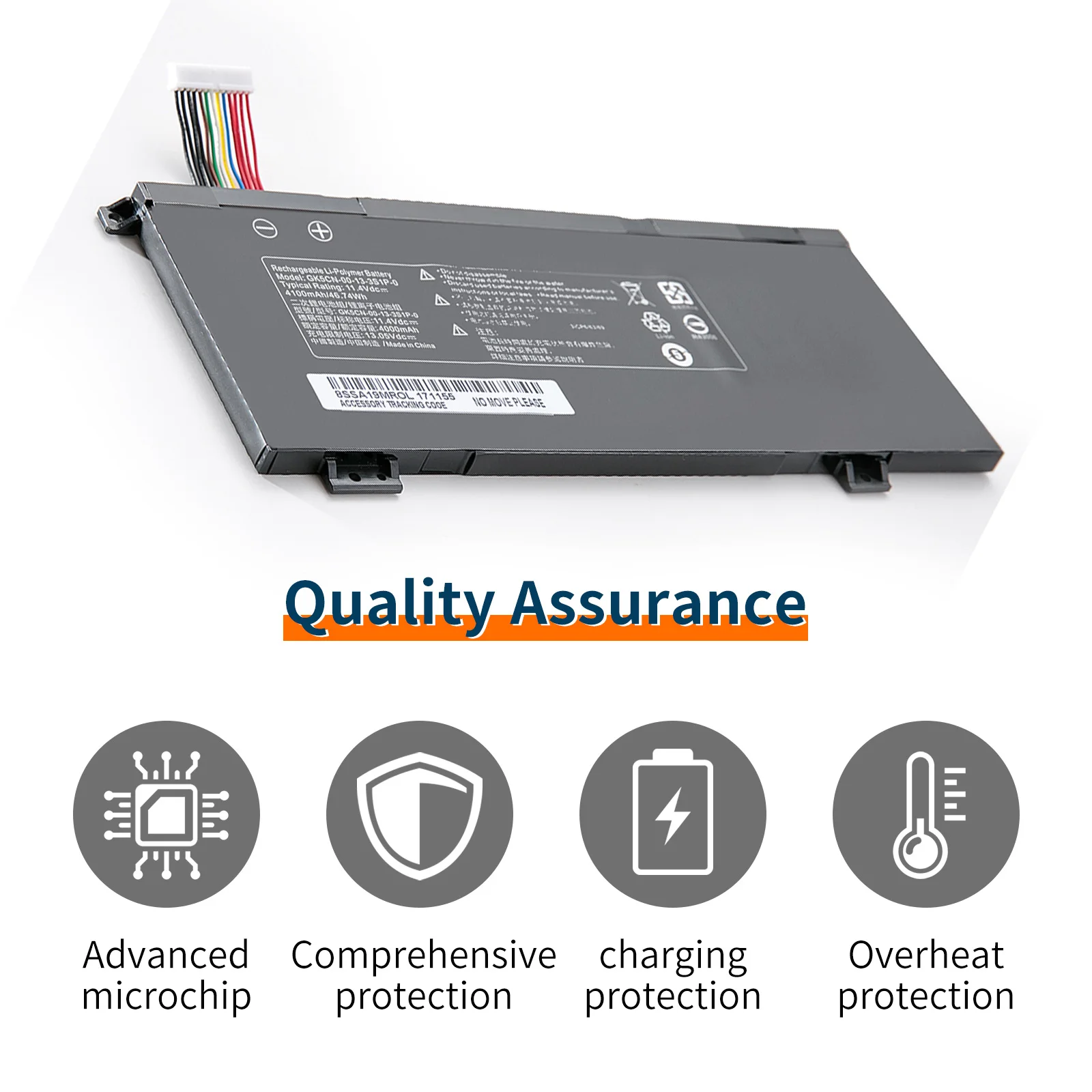 GK5CN-00-13-3S1P-0 Lithium Ion Laptop Battery 11.4V 4100MAH Batteries for MECHREVO X8TI Plus X8Ti-G X9TI-S X10Ti