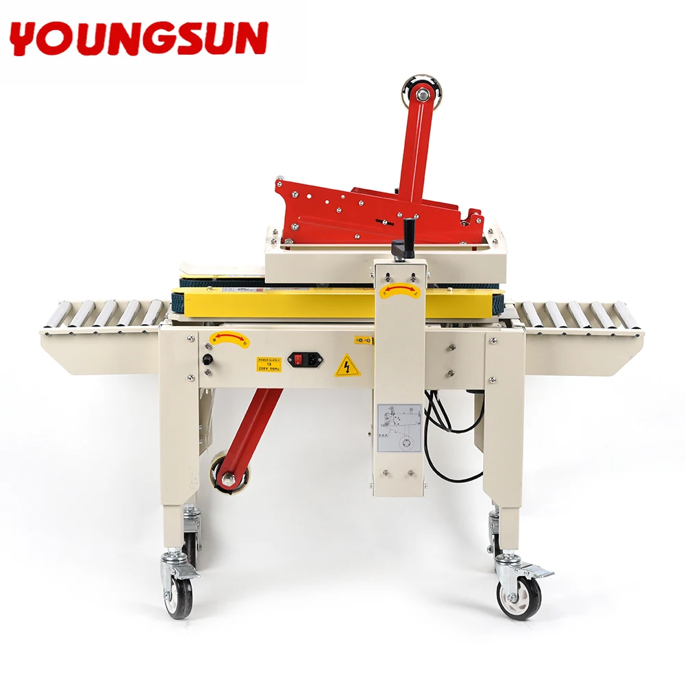 young sun FXC-2020 Automatic Box Carton Taping Sealing Packing Machine Tape Case Sealer Carton Sealing Machine Case Box Sealer 3
