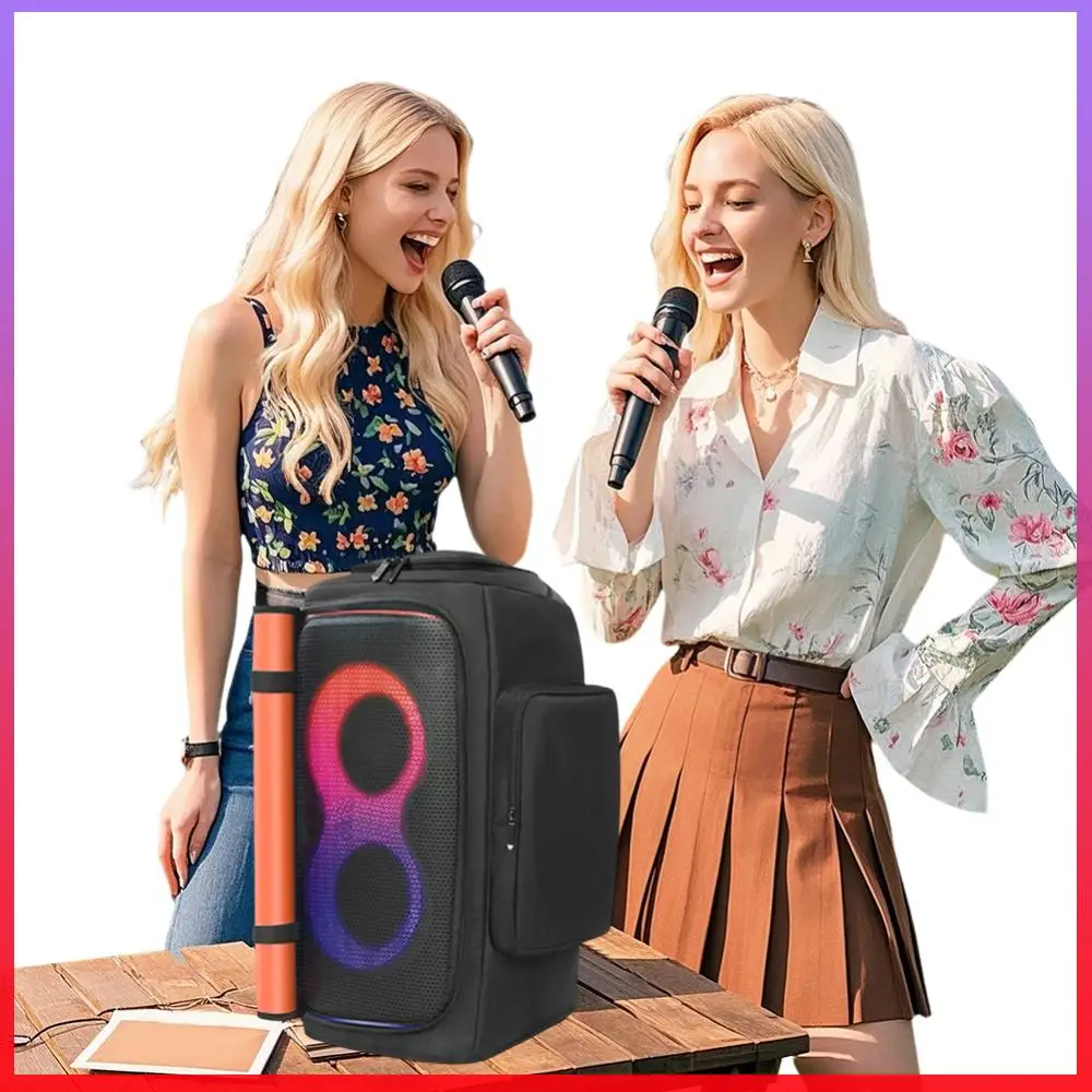 

Пылезащитный чехол для портативной колонки с карманом для микрофона, мягкий защитный чехол для колонки, водонепроницаемый для JBL Partybox 110/JBL Partybox Club 120