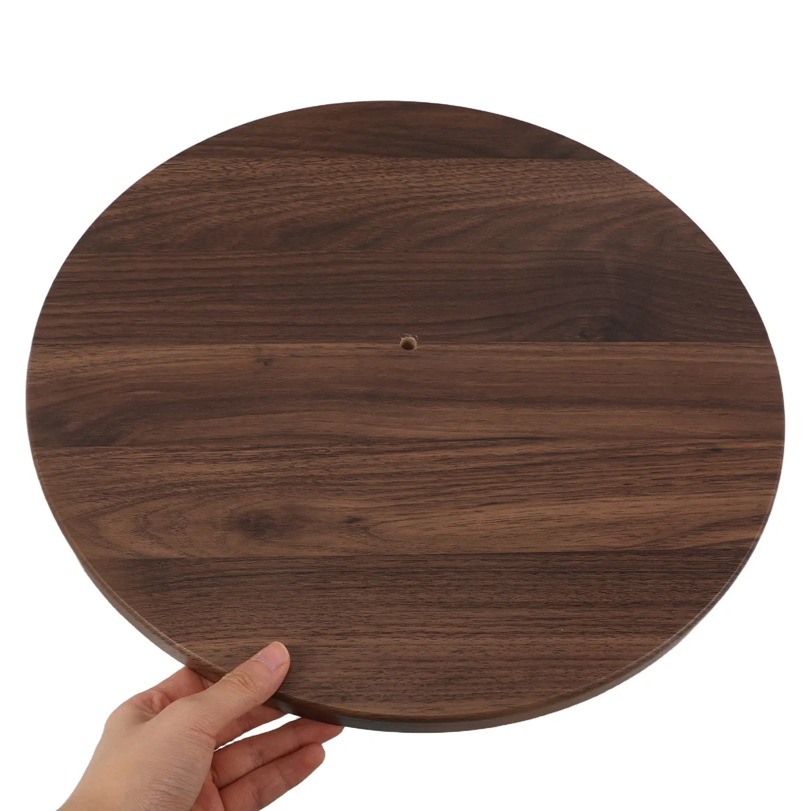 Sturdy Wooden Round Base Replacement for Coat Tree Stand Clothing Rack Holder Enhanced Stability Smooth Polished Surface Walnut