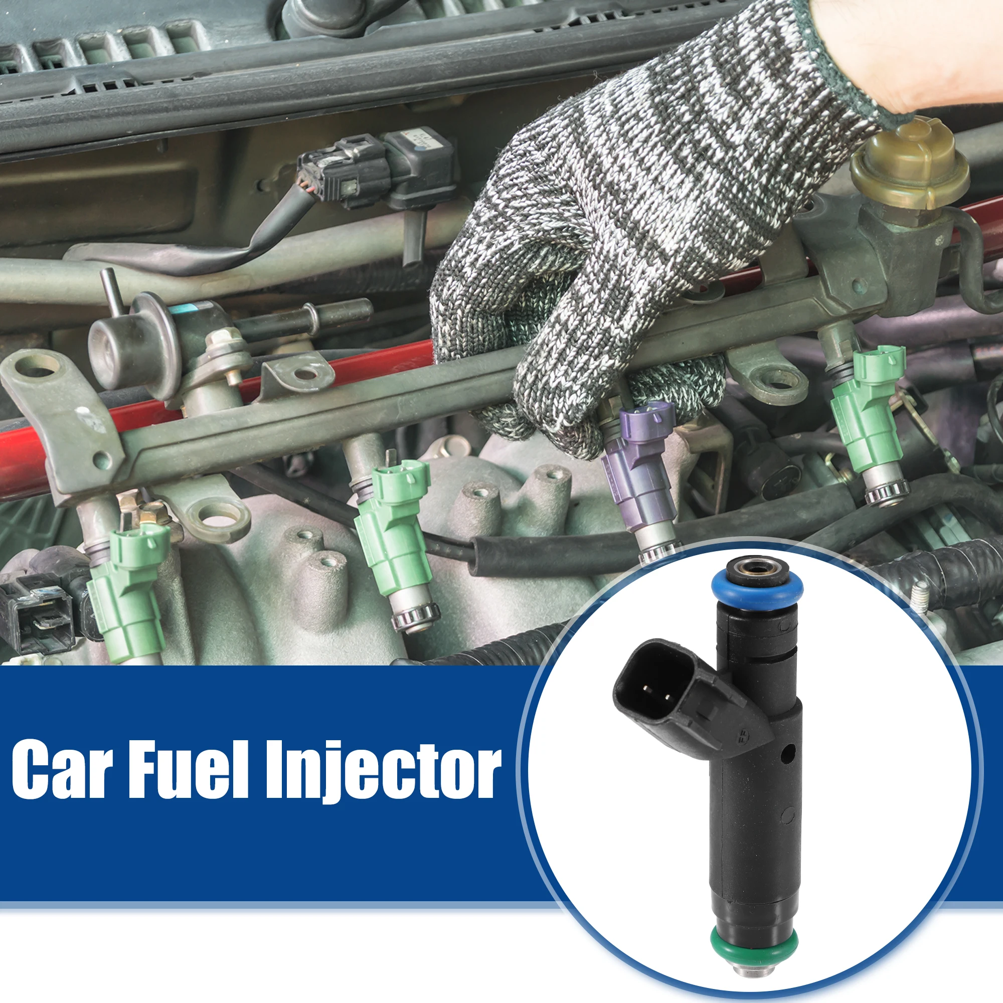 

UXCELL 6pcs Fuel Injector Nozzle Fit for Ford for Mustang 3.8L 3.9L V6 2002-2004