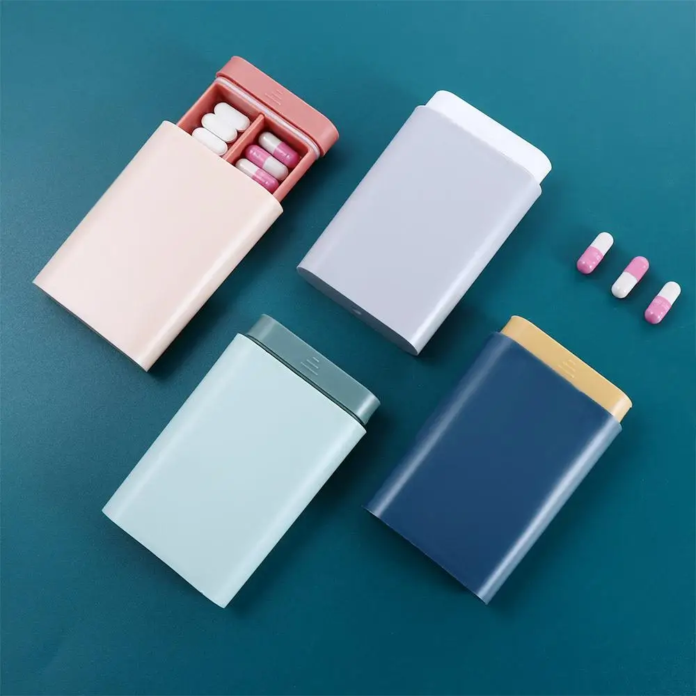 Nordic Mini Organizer Case Dust-proof Sealed Pill Case Dispenser Tablet Medicine  Kit Pill Medicine Box Pill Splitter Holder