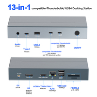 13-in-1 Compatible-Thunderbolt4 USB 4.0 Docking Station Type-C For 8K 30Hz Display Video port External Graphics Card For laptop
