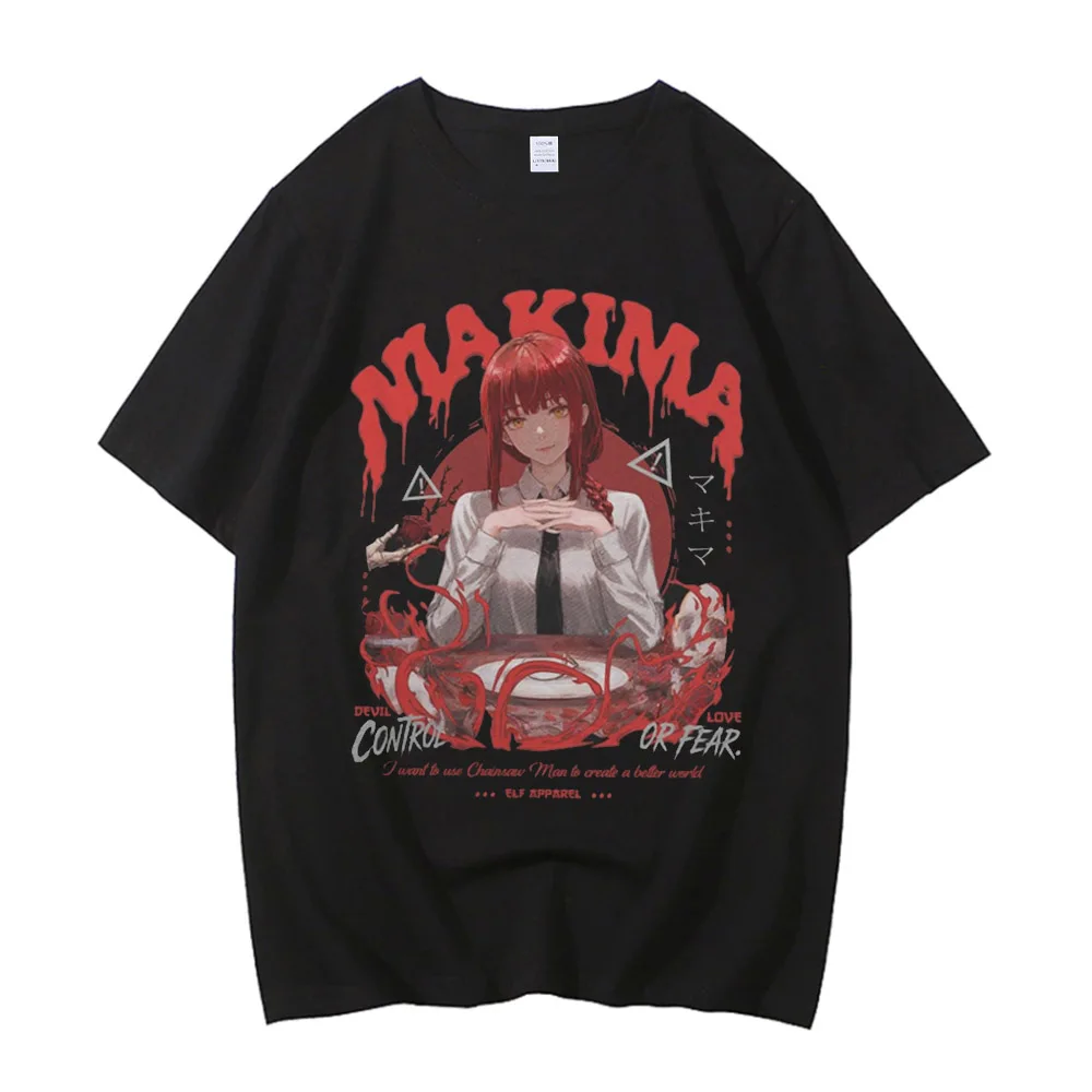 Chainsaw Man Graphic T-Shirt High Quality T-shirt 100% Cotton Tee Streetwear for Men's Clothing