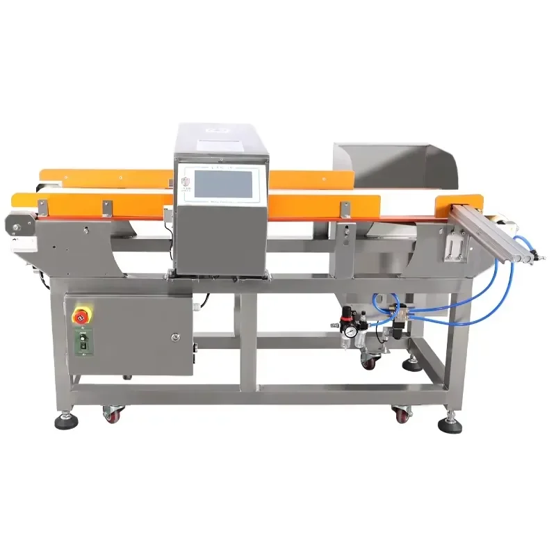 Food Regulation Belt Conveyor Metal Detector Testing Machine Stainless Steel Cheap Price Metal Electromagnetic Wave 100