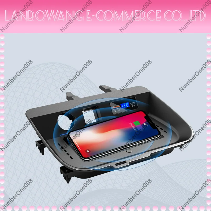 Car Wireless Charger Phone Type-C Fast Charging with Switch Universal SUV Vehicle Wireless Charger