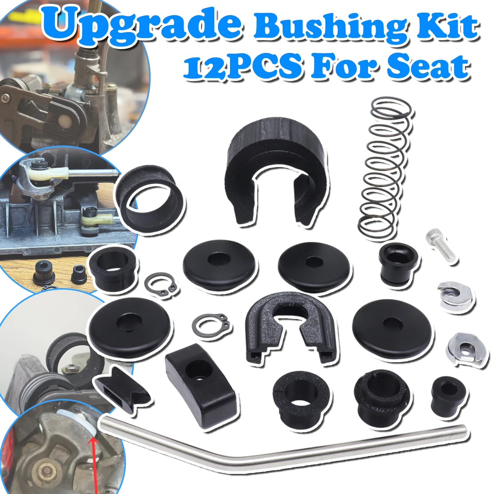 

Complete Shifter Bushing Kit For Seat Alhambra Cordoba Ibiza Leon 1M Arosa 6H Gearbox Enhance Shifter Lever Selector linkage End