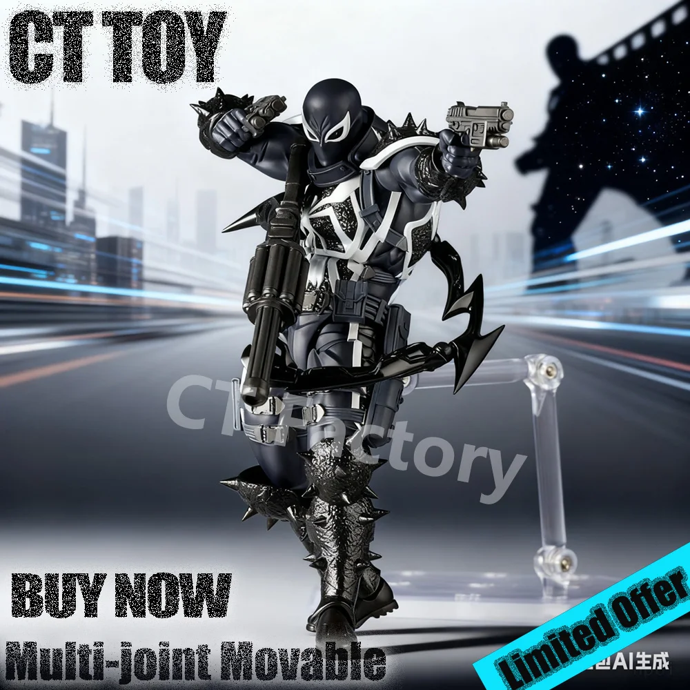 

Bandai Agent Venom Bloody Agent Venom Набор экшн-фигурок Carnage Symbiote Poseable Модель игрушки Marvel Коллекционная для взрослых фанатов