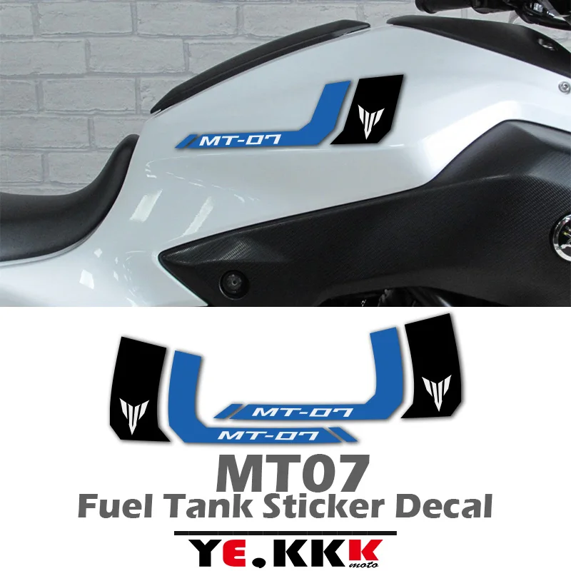 

Motorcycle Full Car Fuel Tank Sticker Decal Customized In Multiple Colors MT-07 LOGO New For YAMAHA MT-07 MT07