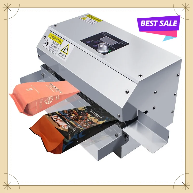 GLF-100 Commercial Continuous Sealer for Tea Coffee Foil Bags with Printer Date Coding Machine
