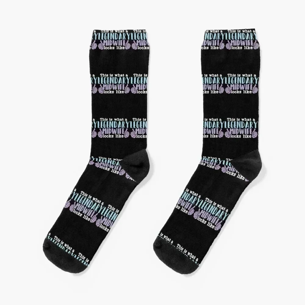 

Legendary Midwife | Midwives Obstetrician Doula Socks anti-slip crazy snow retro Socks Male Women's