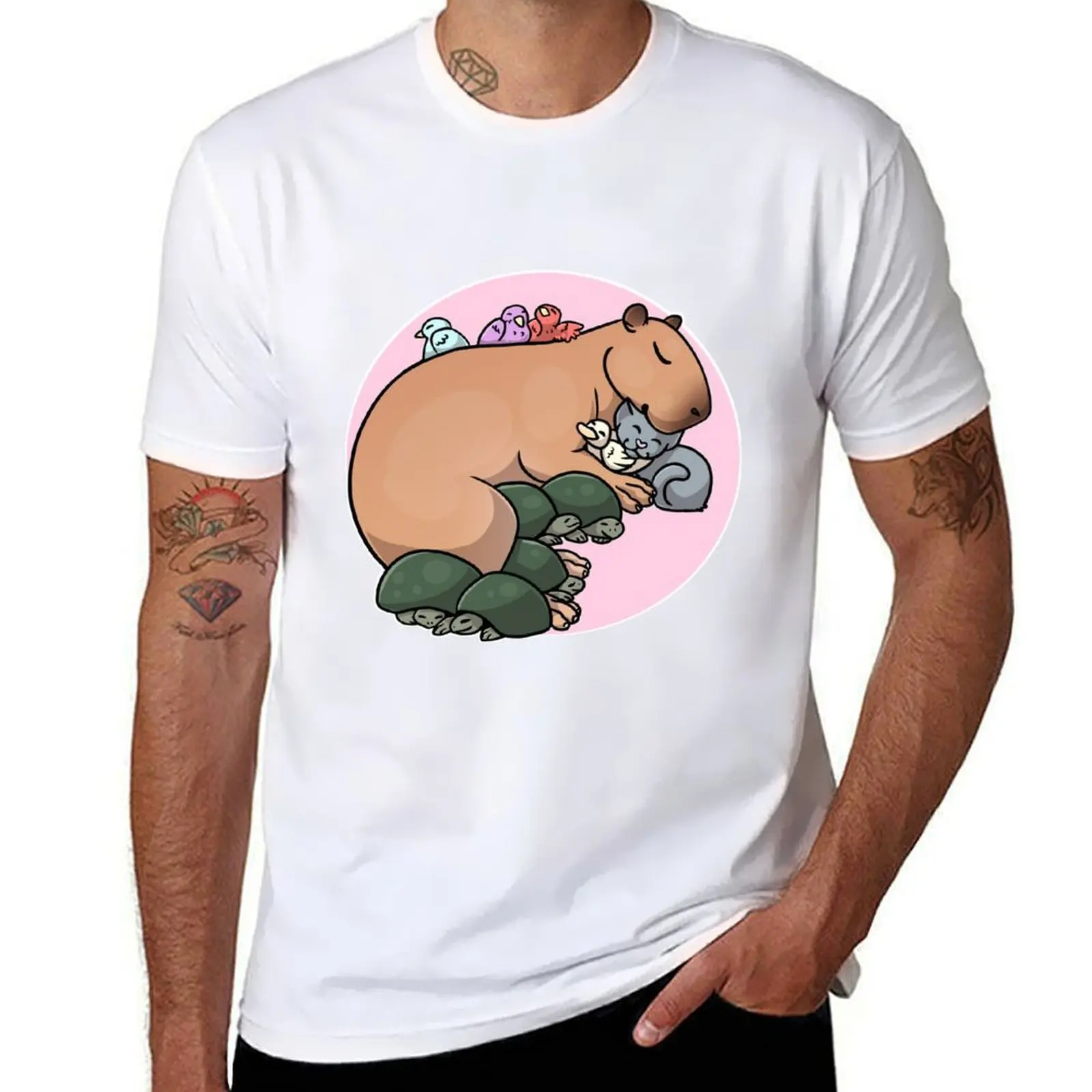 

Capybara Snuggles T-Shirt anime t shirts for man man t shirts graphic T-Shirt