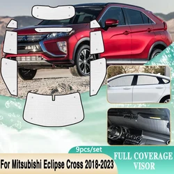 For Mitsubishi Eclipse Cross 2018 2019 2020 2021 2022 2023 Car Windshield Sunshades Sun UV Protection Visor Windows Accessories