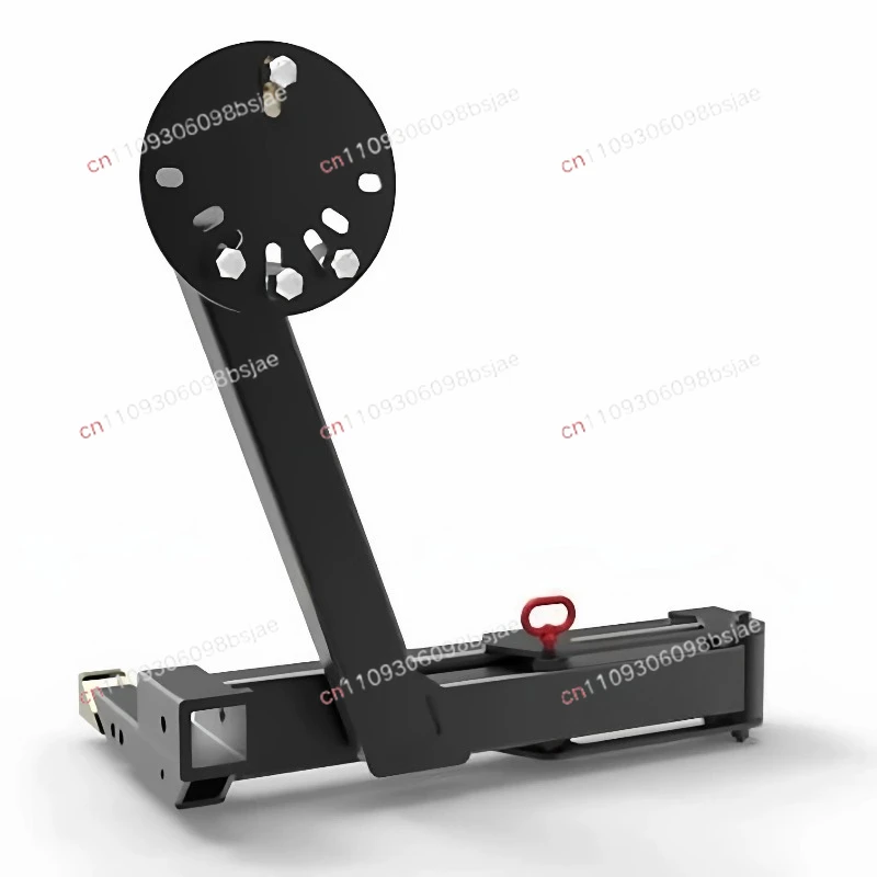 Universal Spare Tire Rack Carrying Bracket Trolley Trailer Bar Square Mouth Installation Foldable and Pull-out