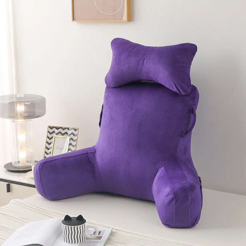 Factory Direct 2026 Throw pillow Reading pillow has armrest cushion Pregnant women waist rest Lazy sofa backrest has liner, remo