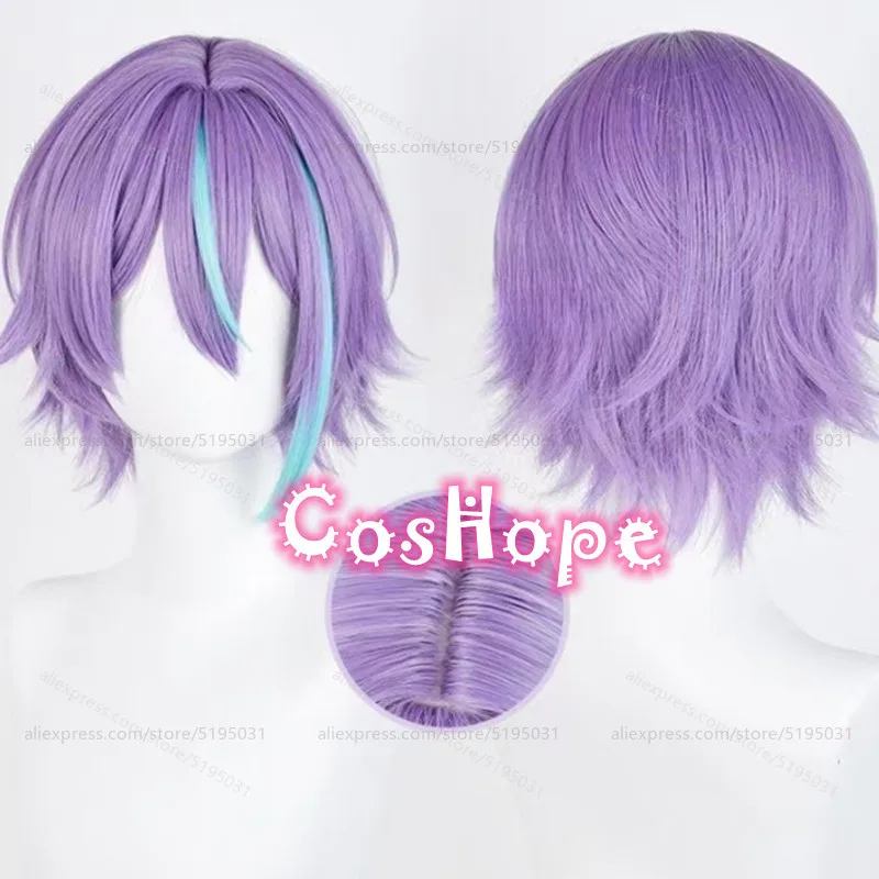 Kamishiro Rui Cosplay Wig Purple Blue Wig Cosplay Anime Cosplay Wigs Heat Resistant Synthetic Wig