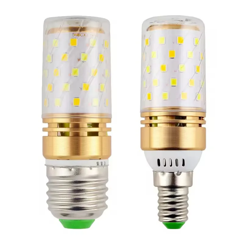 10pcs 5v 12v 24v E27 El4 LED Bulb Chandelier Crystal Ceilling Droplight Bed Lamp 12w 3000k 4000k 6000k CCT Two Color Three Color