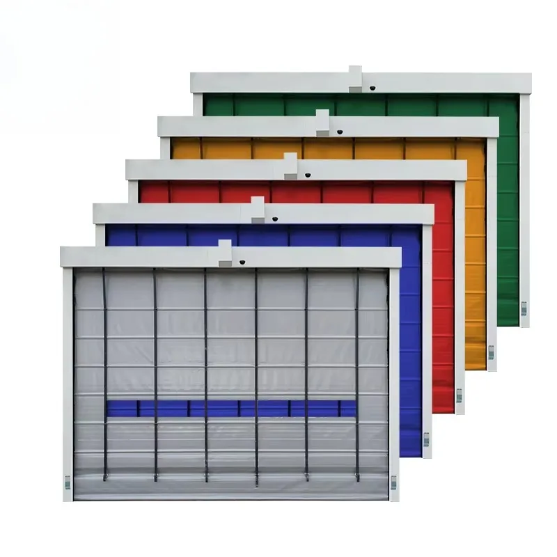 Remote Controlled Industrial Fast Folding Door Automatic Stacking Structure PVC Material Stable Safe Durable Practical