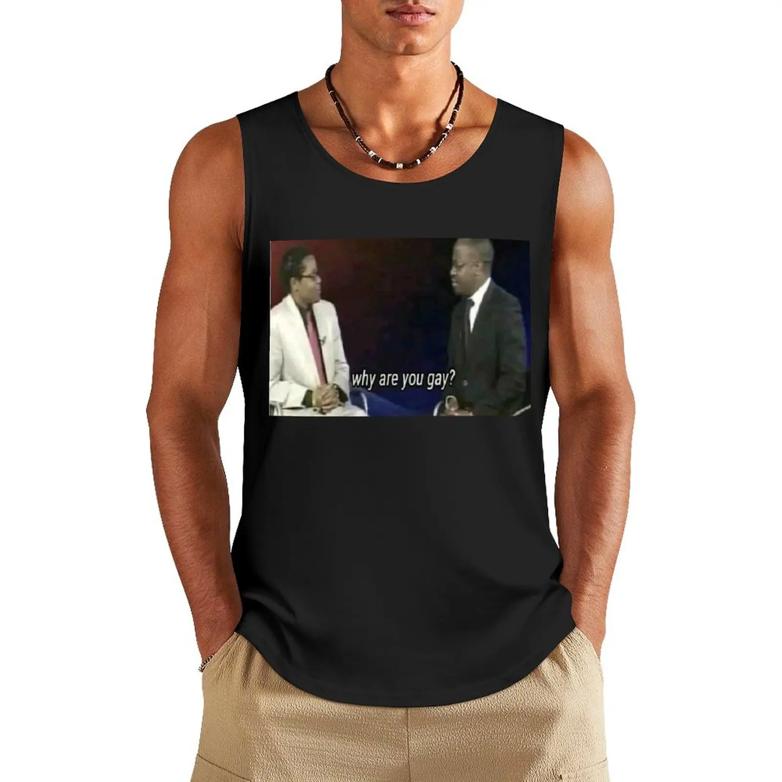 

why are you gay Tank Top clothing men quick-drying t-shirt
