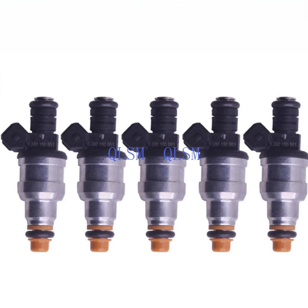 

5Pcs FUEL INJECTOR FOR AUDI QUATTRO ABY AAN 9296 S6 S4 S2 2.2 20V TURBO 0280150951 Premium Car Accessories
