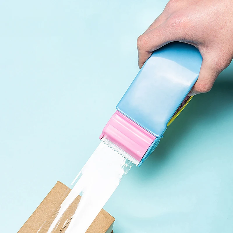 [k]Macaron Color Tape Dispenser Roller Tape Cutter Packer Device Manual Packing Sealing Machine
