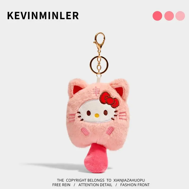 

19 см Hello Kitty Pochacco Melody Clown Fish kawaii брелок милая плюшевая сумка кукла рюкзак кулон брелок кулон игрушки для девочек подарок