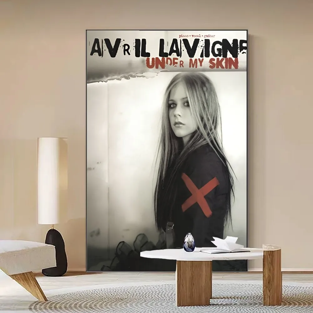 Avril Lavigne 3  Self-adhesive Art Poster Waterproof Paper Sticker Coffee House Bar Posters Wall Stickers