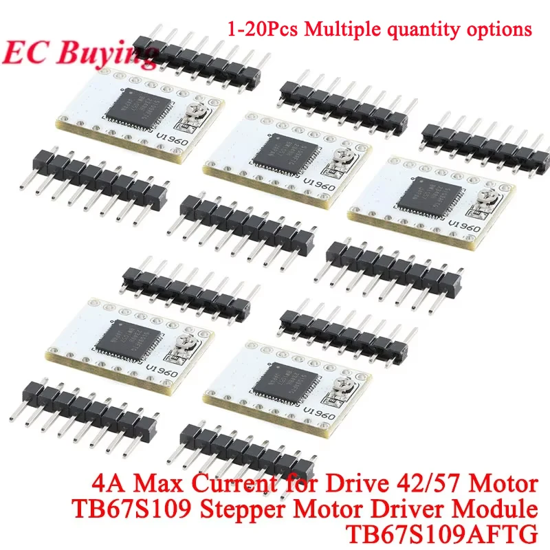 20pcs/1pc TB67S109 Stepper Motor Driver Board Module TB67S109AFTG Drive 42/57 Motor 9-50V 4A Current Control Integrated A4950