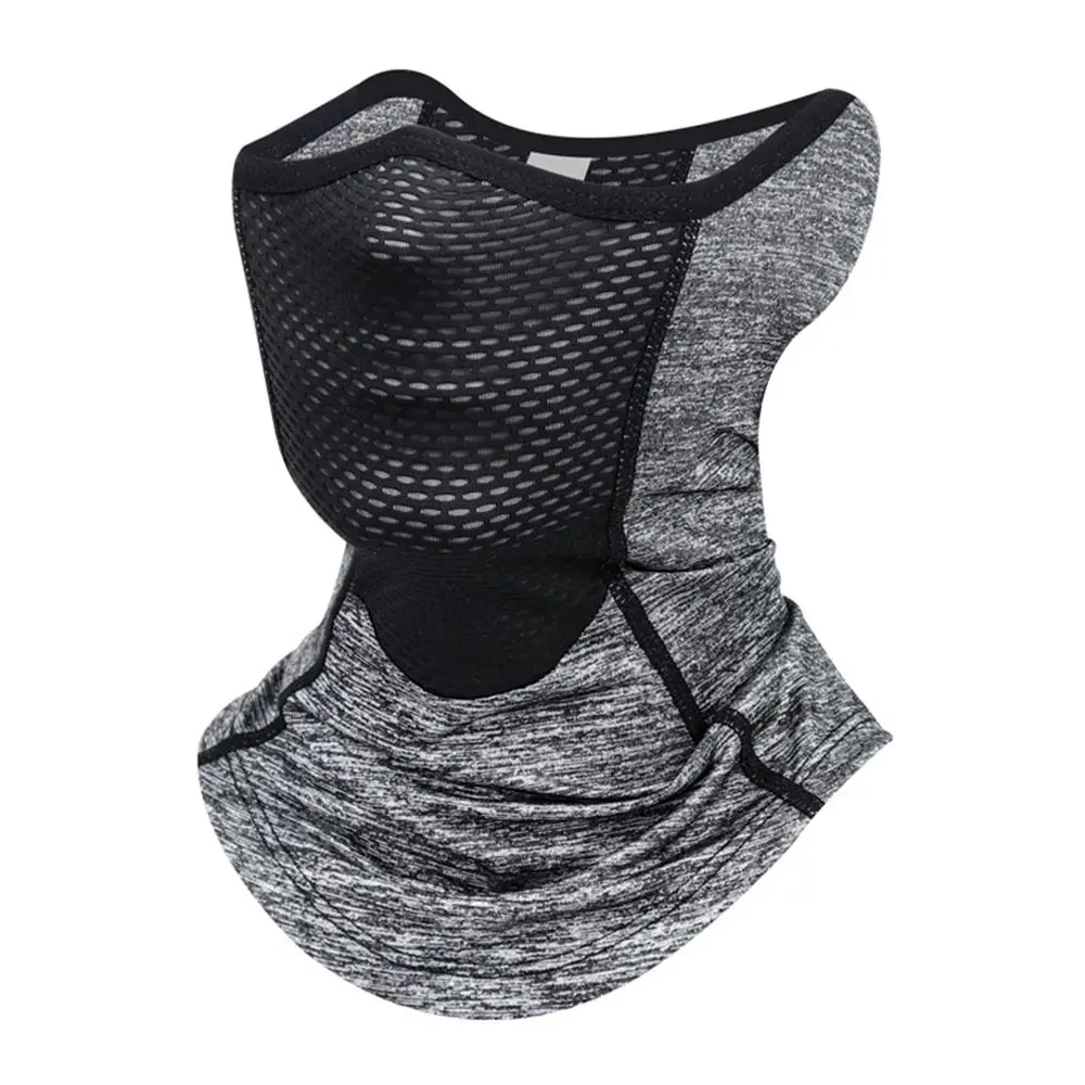 Fashion Sun UV Protection Bike Mask Breathable Ice Silk Full Face Mask Windproof Dustproof Solid Color Balaclava Outdoor Sport