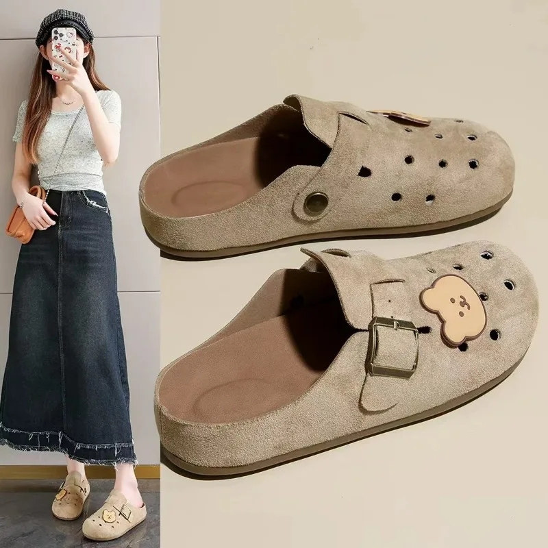 

Новые женские тапочки Rilakkuma с толстой подошвой, мультяшные, в стиле ретро, аниме, с эффектом увеличения роста, милые тапочки Rilakkuma