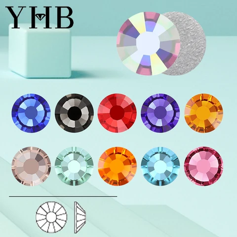 Стразы YHB 101-133 для декора: холодная фиксация, серебряная задняя часть — пример использования