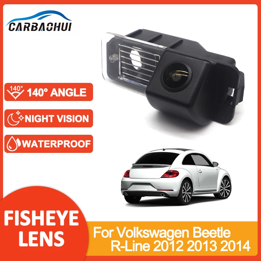 

140° 1080P HD Night Vision Vehicle Rear View Reverse Camera Parking For VW For Volkswagen Beetle R-Line 2012 2013 2014